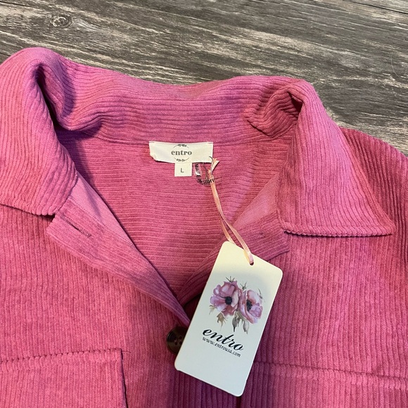 NWT entro corduroy dress with belt - Picture 2 of 3